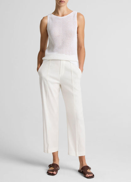 Grace Mid-Rise Linen-Blend Pull-On Pant - US 7101