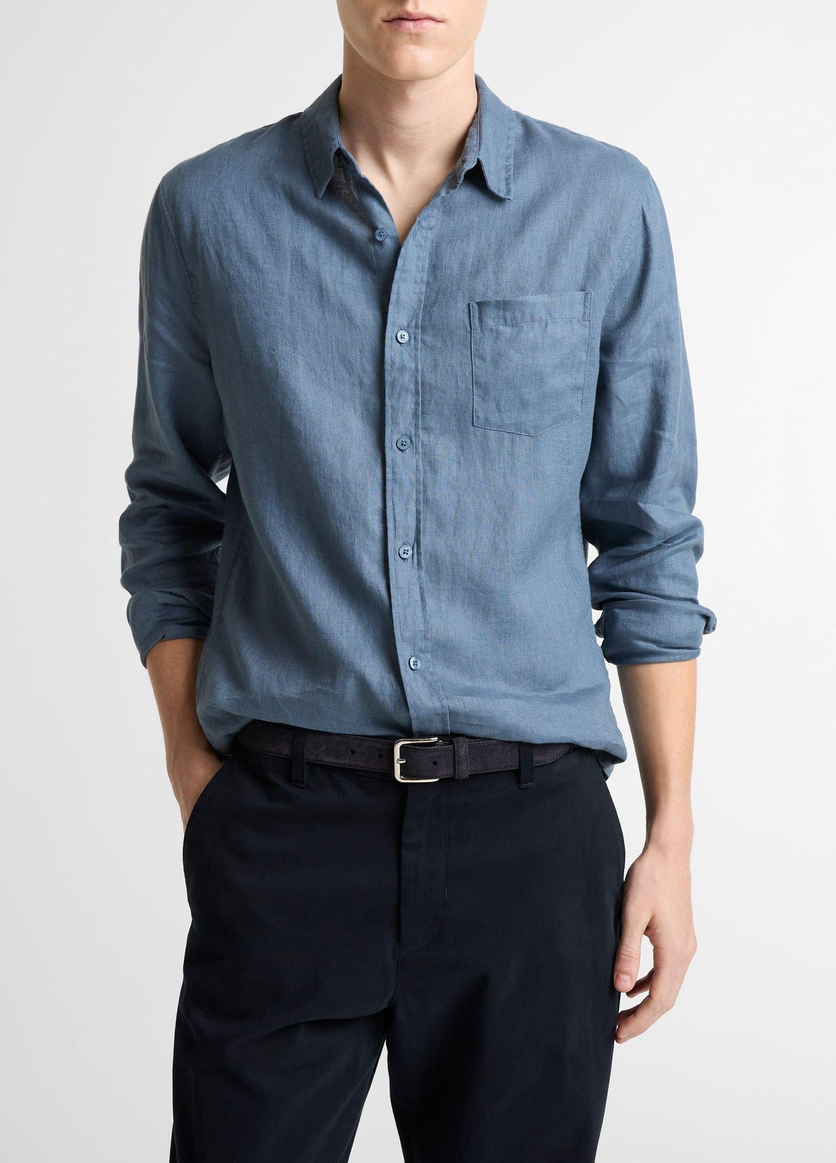Linen Long-Sleeve Shirt - US 1806