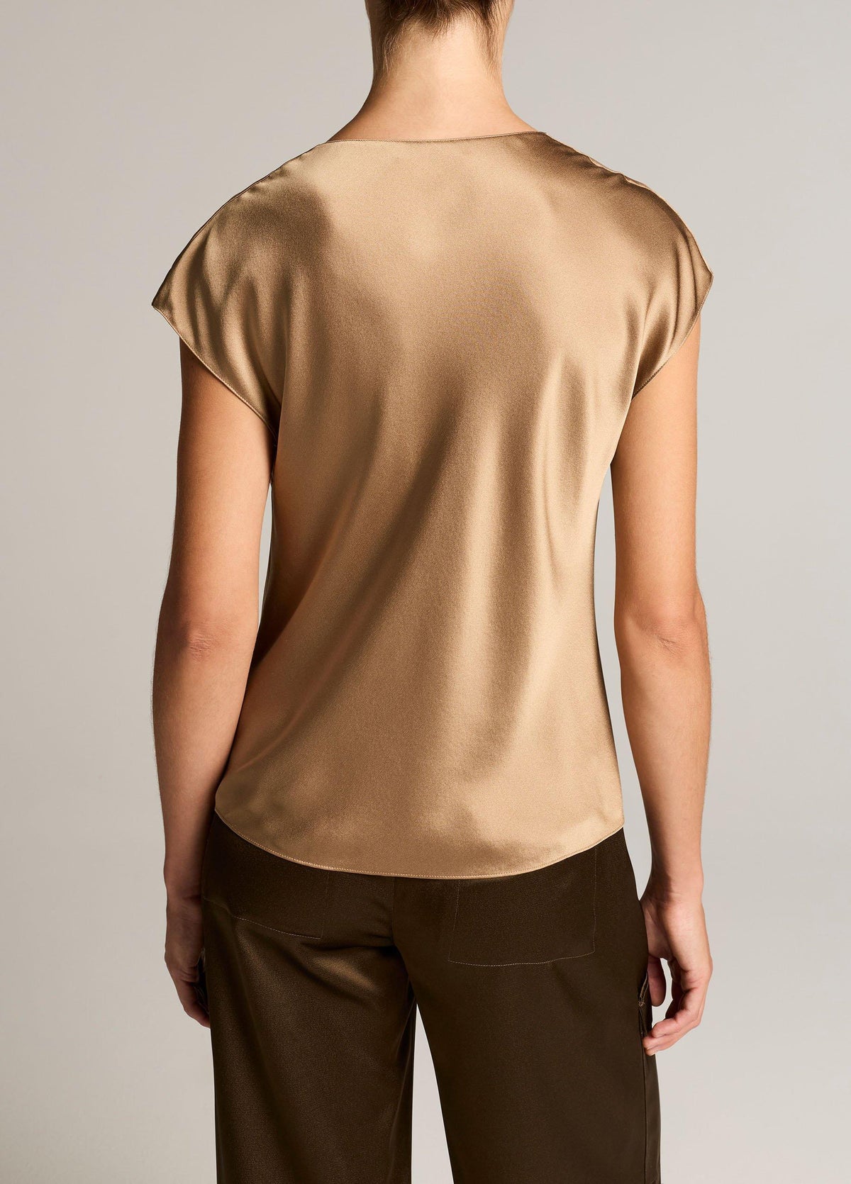 Silk Cowl-Neck Blouse - US 5059