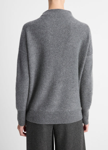 Plush Cashmere Funnel-Neck Sweater - US 4185
