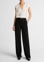 Elsa High-Rise Crepe Straight-Leg Trouser - US 1797