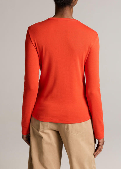 Essential Pima Cotton-Blend Long-Sleeve T-Shirt - US 4784