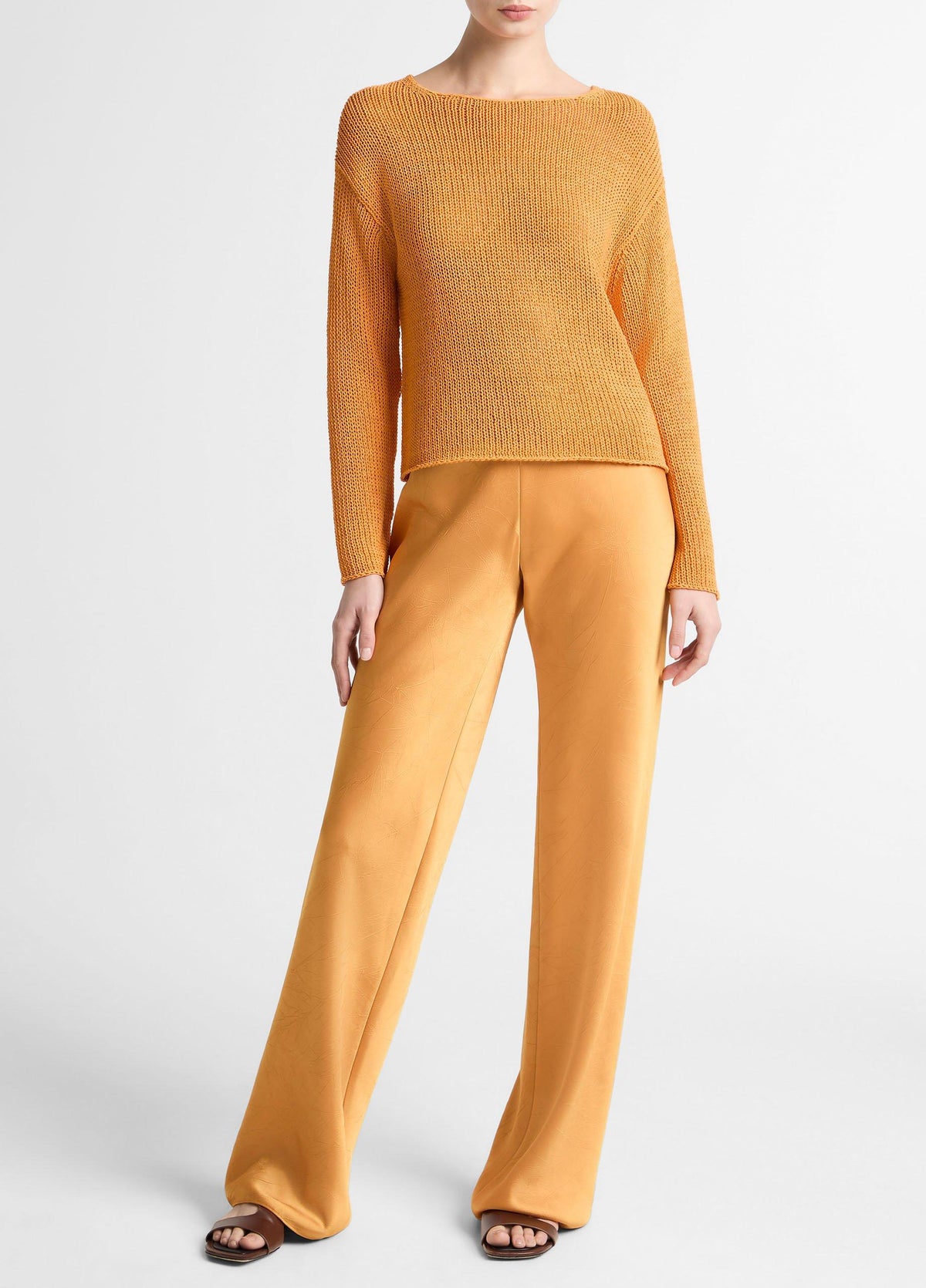 Italian Coated Cotton-Blend Sweater - US 0567