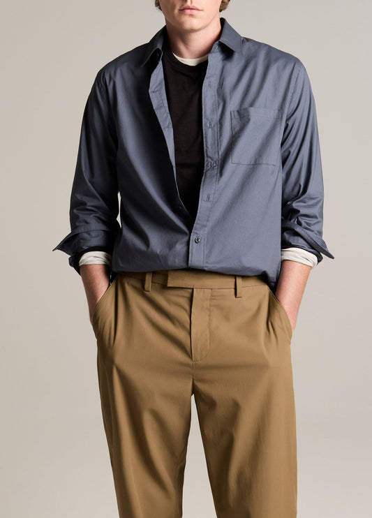 Cotton Poplin Button-Front Shirt - US 2471