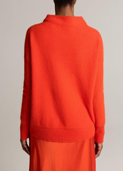 Plush Cashmere Funnel-Neck Sweater - US 0314