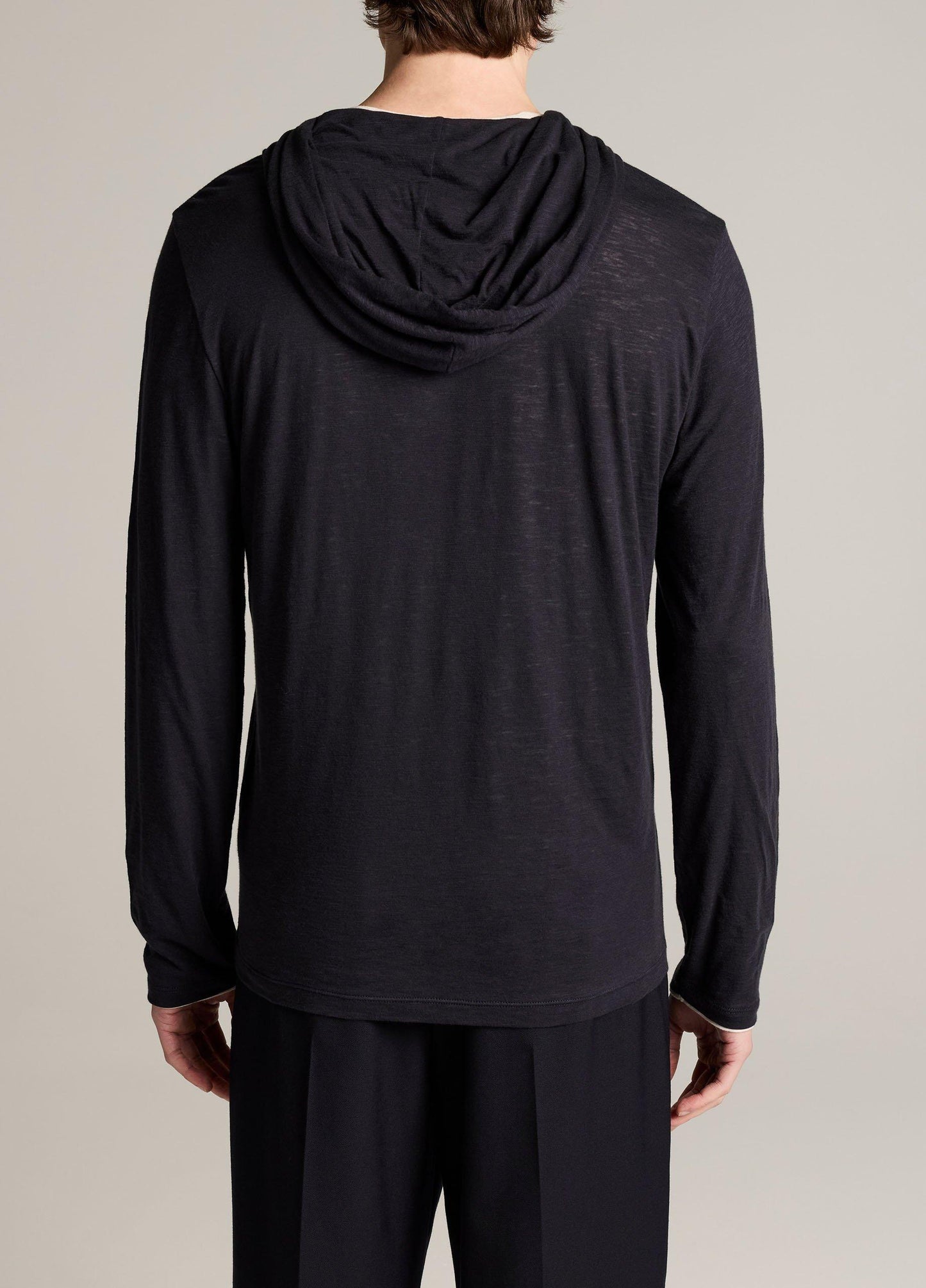 Slub Pima Cotton Double-Layer Hoodie - US 2899