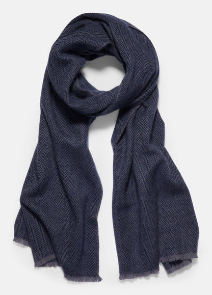 Herringbone Cashmere Scarf - US 7159