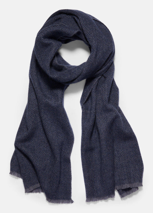 Herringbone Cashmere Scarf - US 7159
