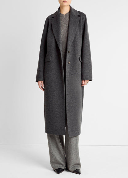 Wool-Blend Single-Breasted Coat - US 0305
