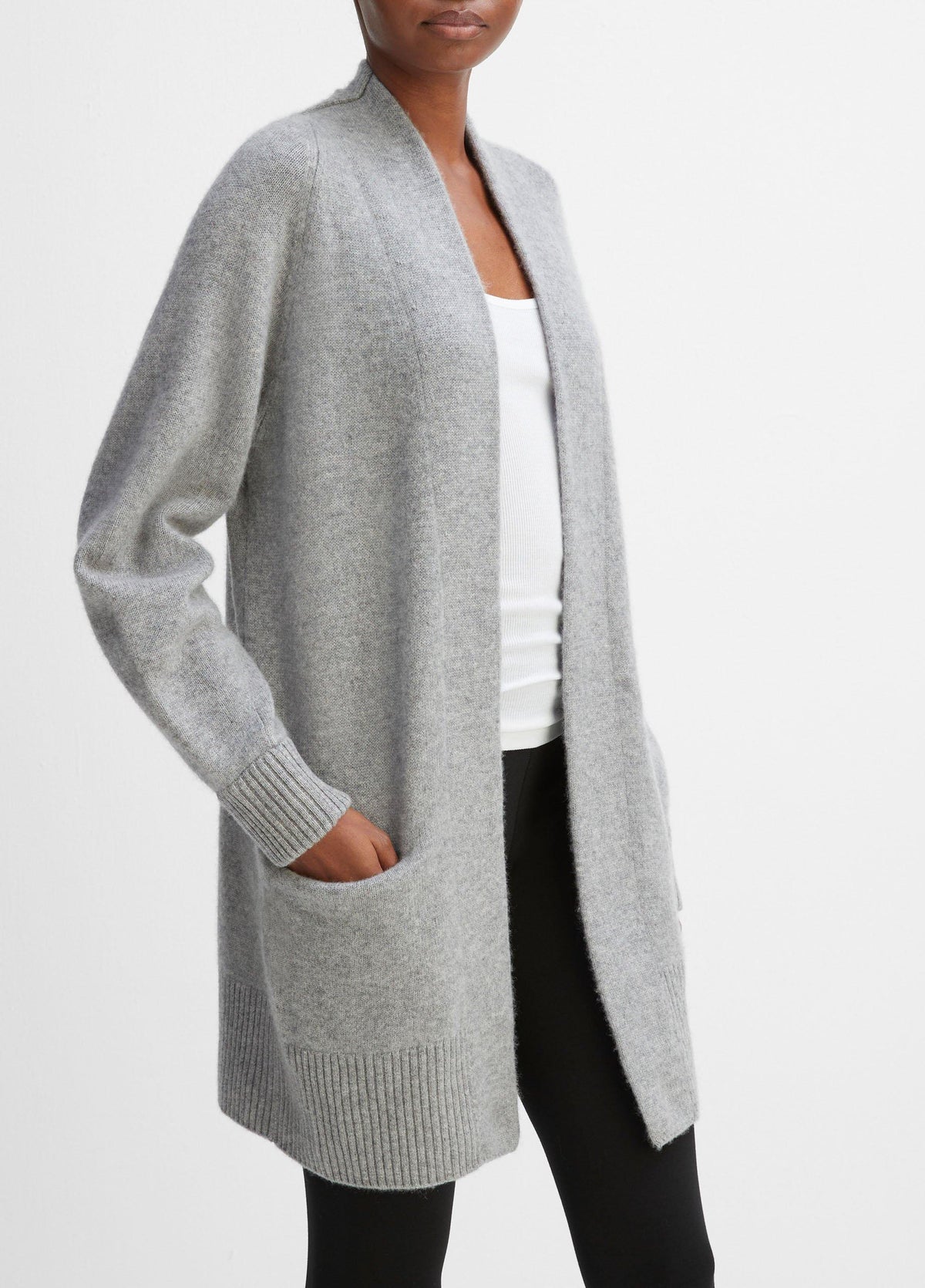 Cashmere Open-Front Cardigan - US 5315