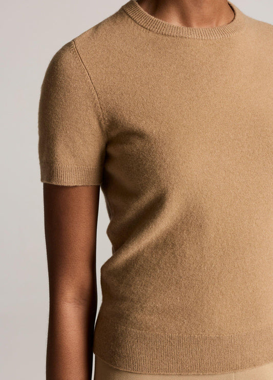 Wool & Cashmere-Blend Short-Sleeve Sweater - US 8998