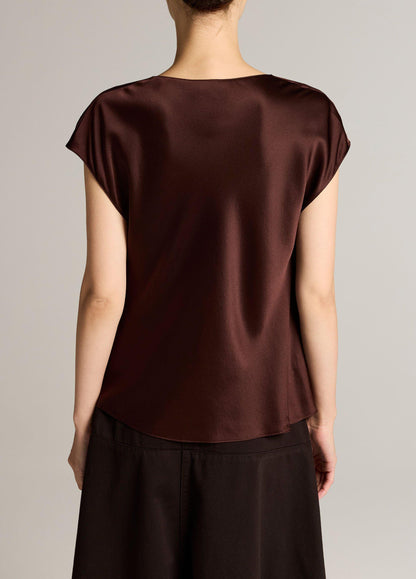 Silk Cowl-Neck Blouse - US 0044