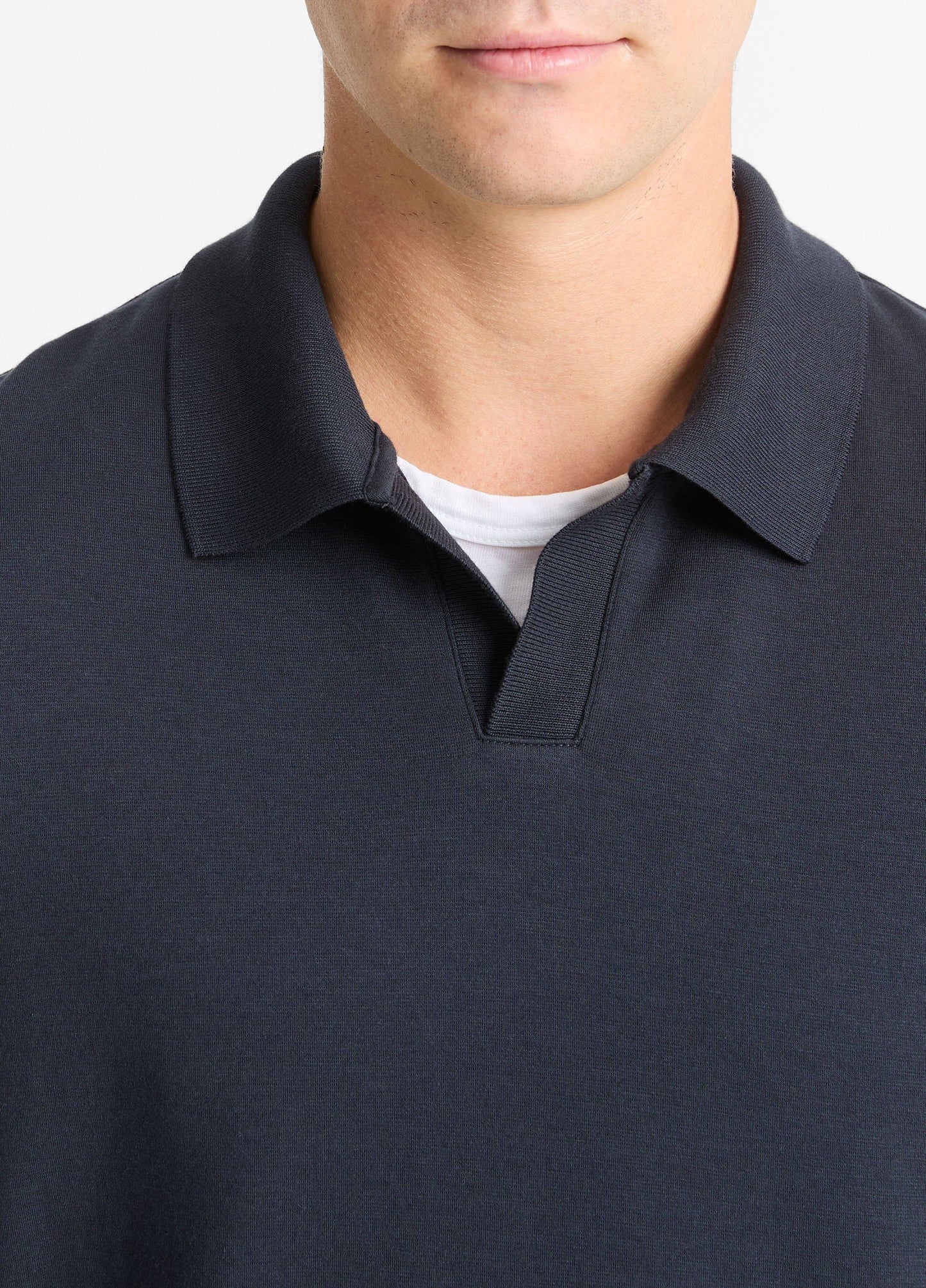 Milano Pima Cotton-Blend Johnny-Collar Shirt - US 8316