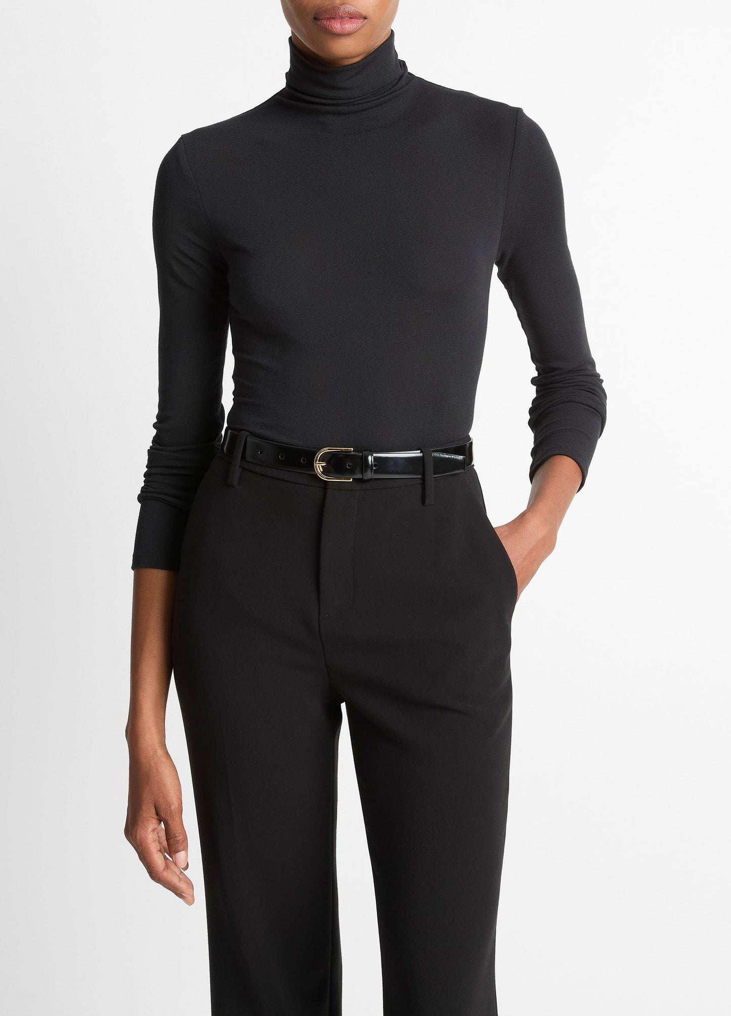Essential Long-Sleeve Turtleneck Top - US 2085