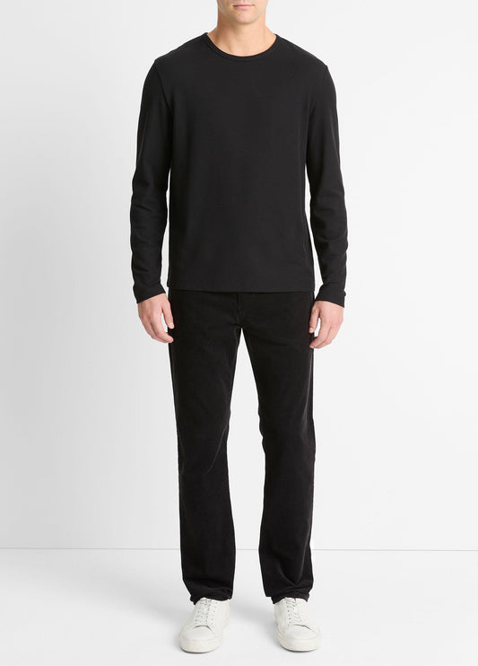Pima Cotton Piqué Long-Sleeve T-Shirt - US 7934