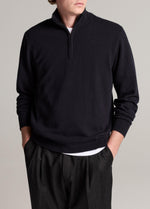 Plush Cashmere Quarter-Zip Sweater - US 4984