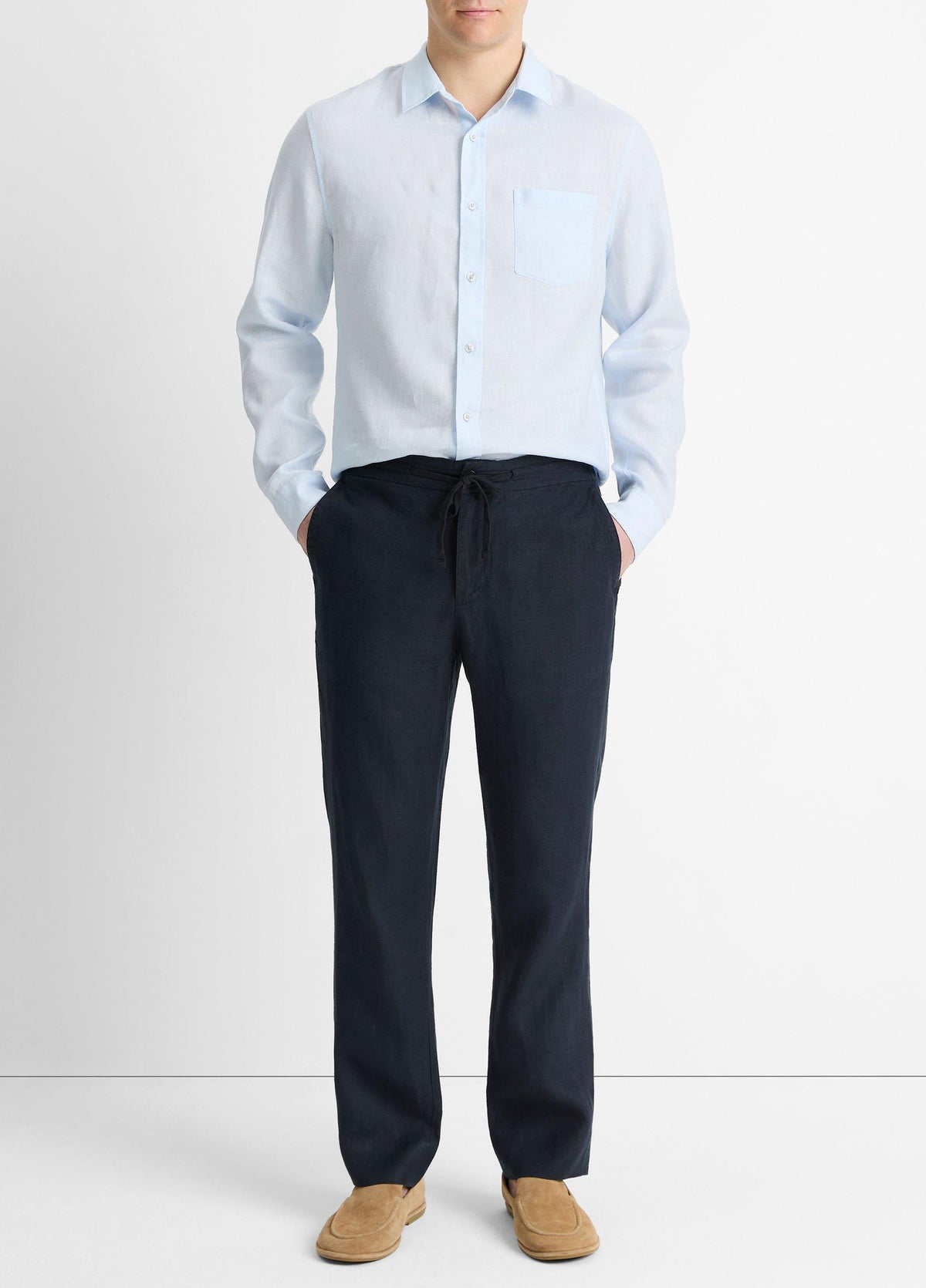 Linen Long-Sleeve Shirt - US 6985