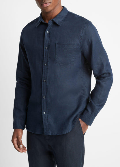 Linen Long-Sleeve Shirt - US 6146