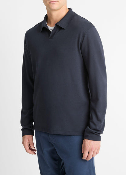 Milano Pima Cotton-Blend Johnny-Collar Shirt - US 8316