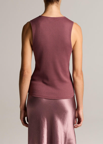 Ribbed Pima Cotton Shell - US 3996