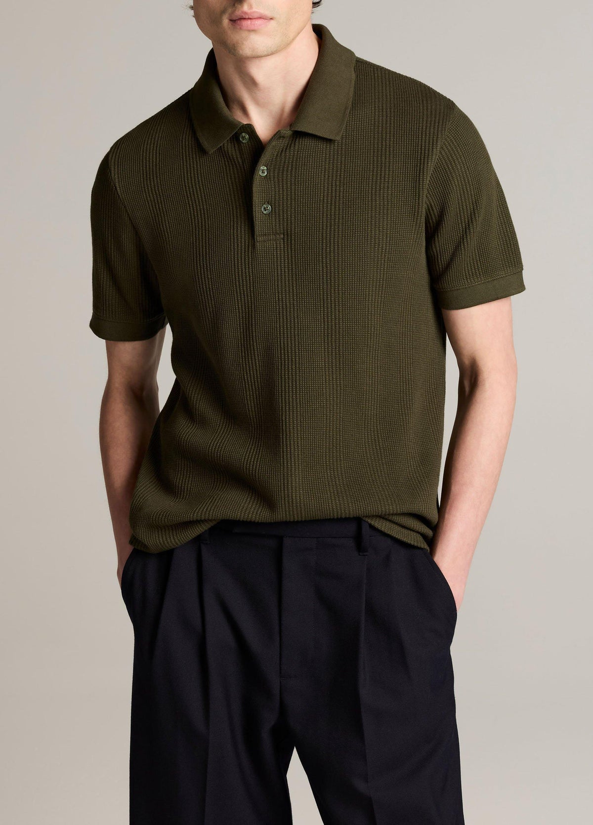 Variegated Pima Cotton Polo Shirt - US 5130