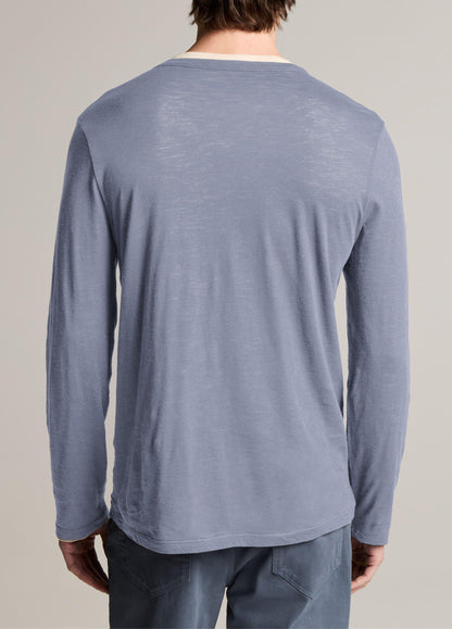 Slub Pima Cotton Double-Layer T-Shirt - US 5955