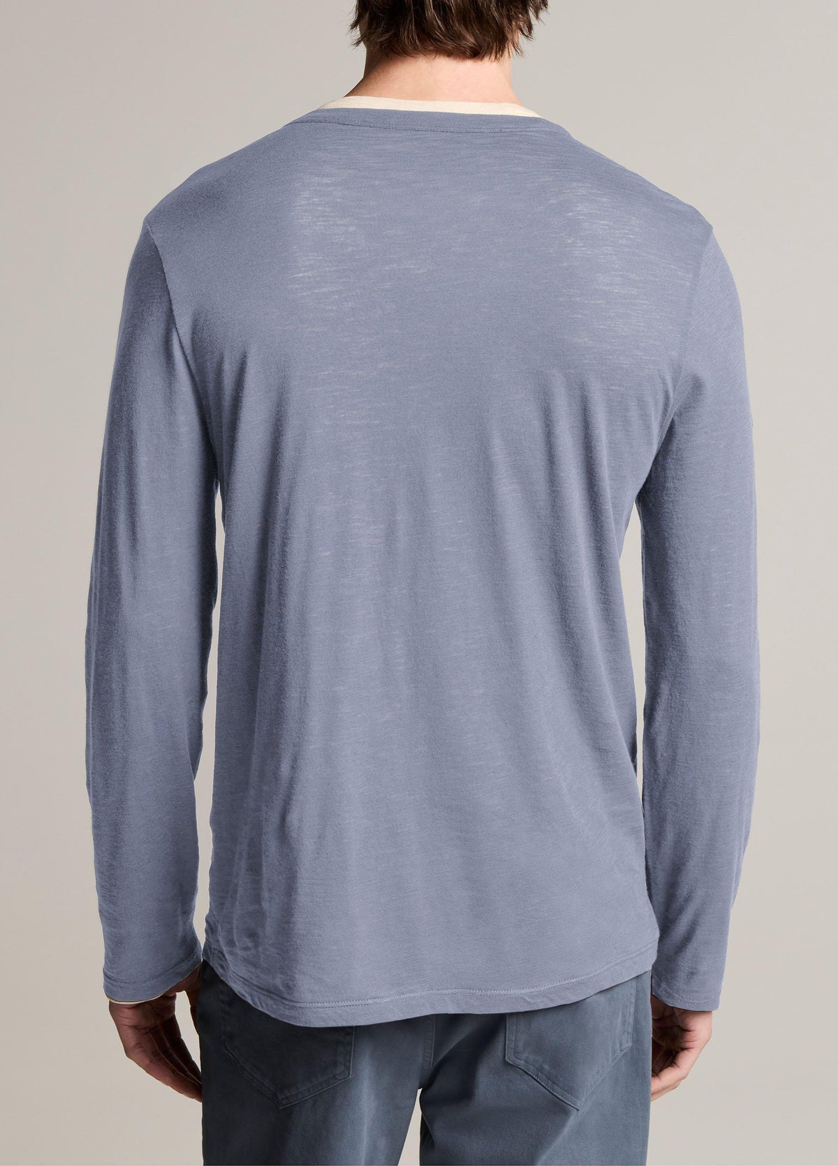 Slub Pima Cotton Double-Layer T-Shirt - US 5955