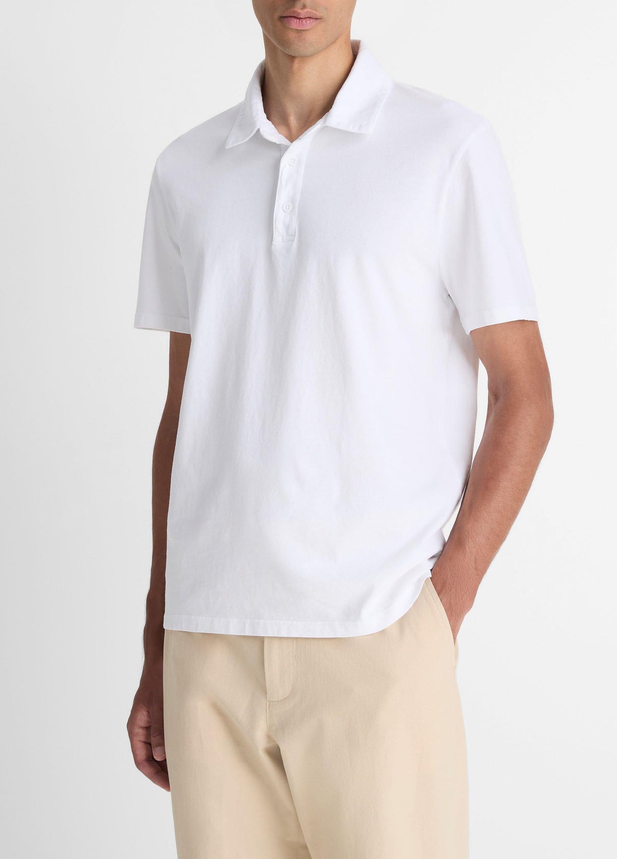 Garment Dye Cotton Polo Shirt - US 8489