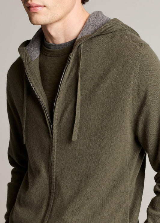 Cashmere Zip-Front Hoodie - US 1621