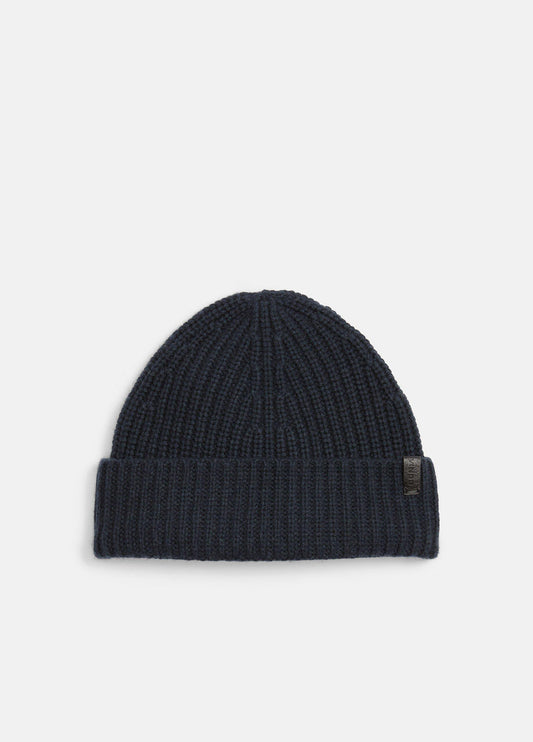 Cashmere Shaker-Stitch Beanie - US 1275