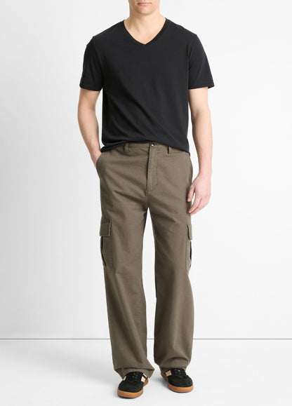 Pima Cotton V-Neck T-Shirt - US 6958