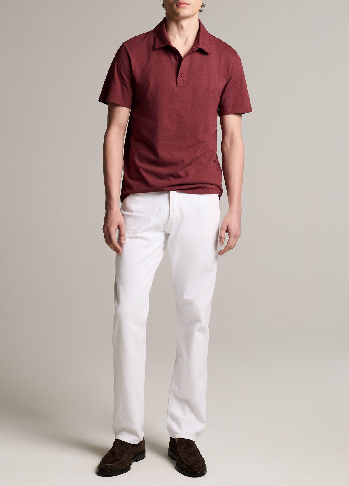Garment Dye Cotton Polo Shirt - US 5954