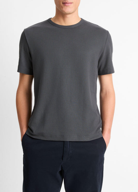 Pima Cotton Piqué Crew Neck T-Shirt - US 5862