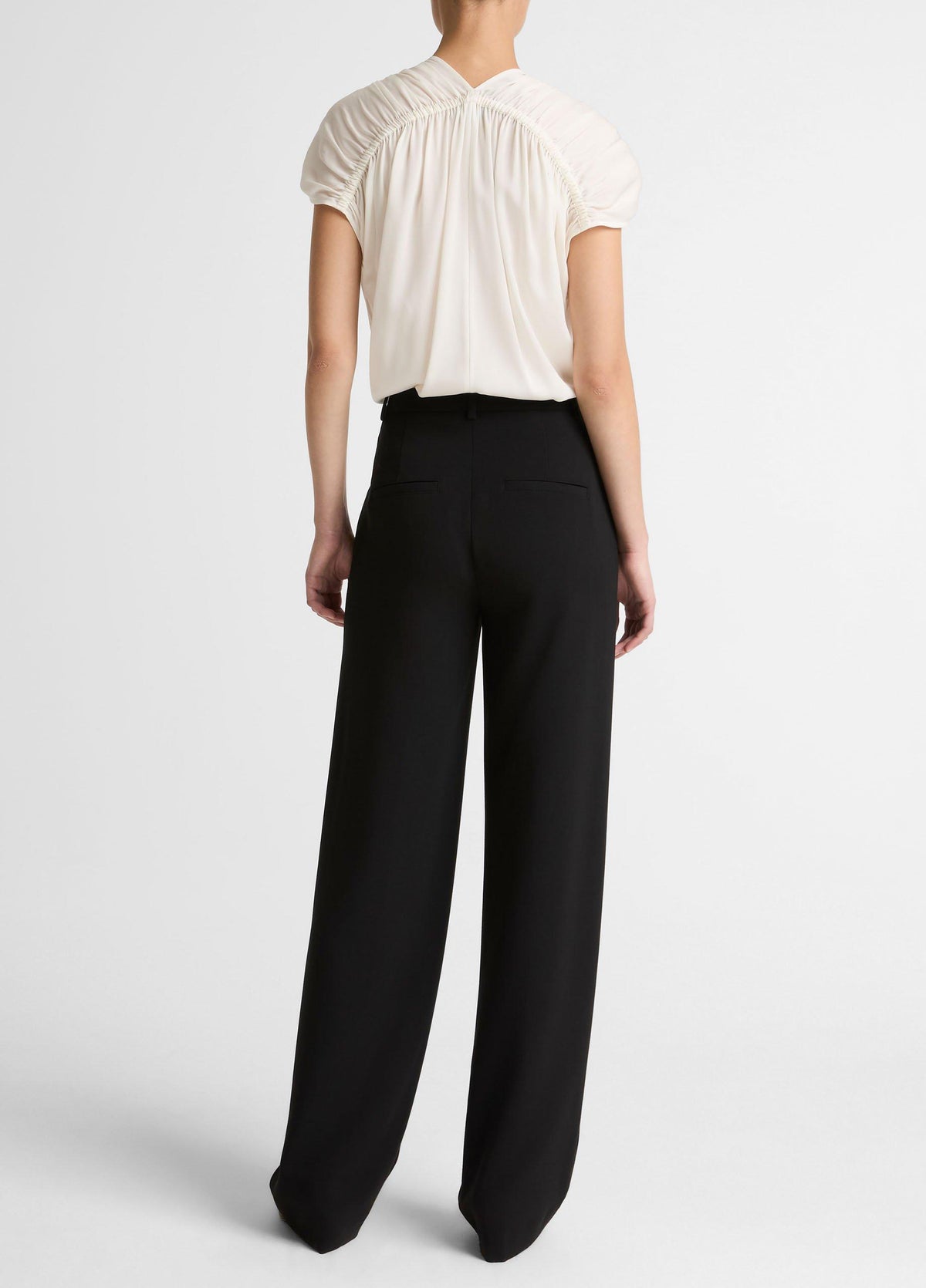Elsa High-Rise Crepe Straight-Leg Trouser - US 1797