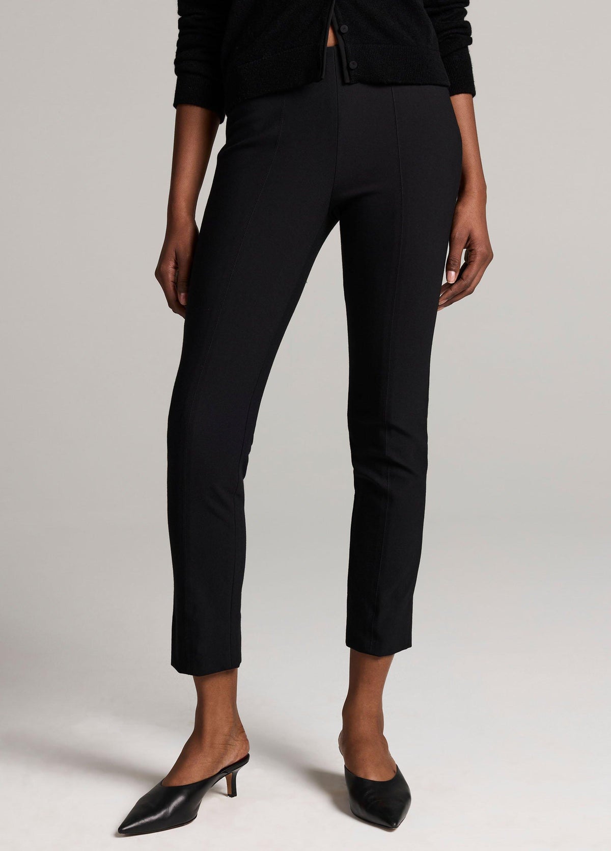 Bobbi High-Rise Stitch-Seam Ponte Legging - US 6637