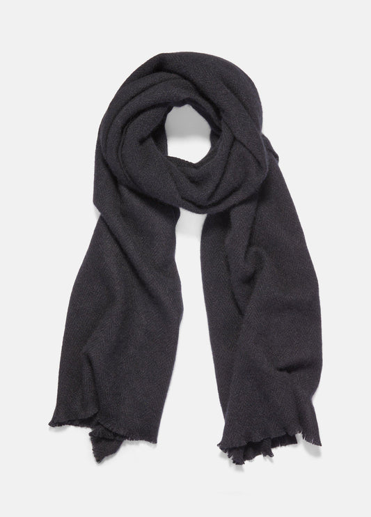 Herringbone Cashmere Scarf - US 9575