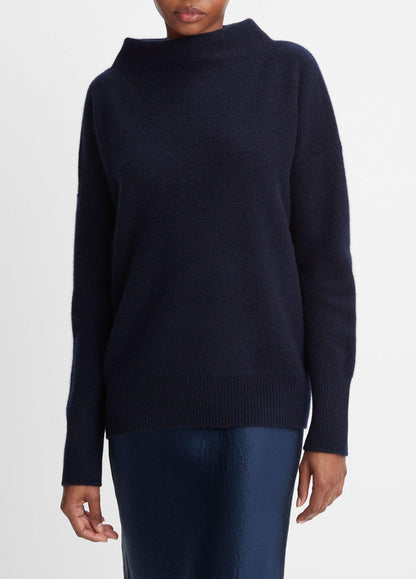 Plush Cashmere Funnel-Neck Sweater - US 0538