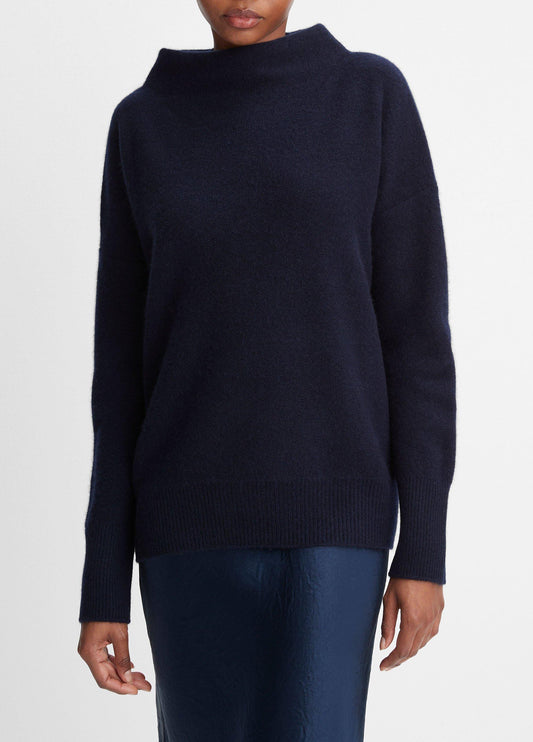 Plush Cashmere Funnel-Neck Sweater - US 0538