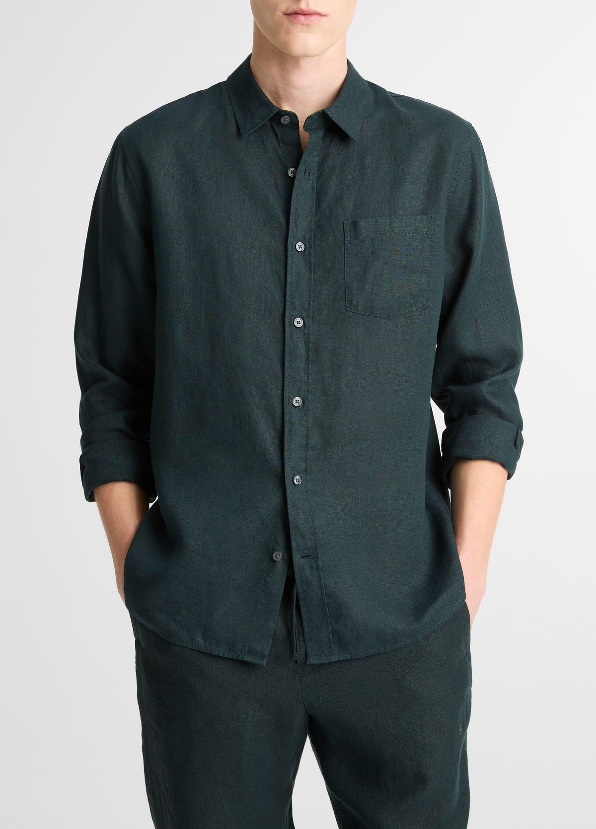 Linen Long-Sleeve Shirt - US 1667