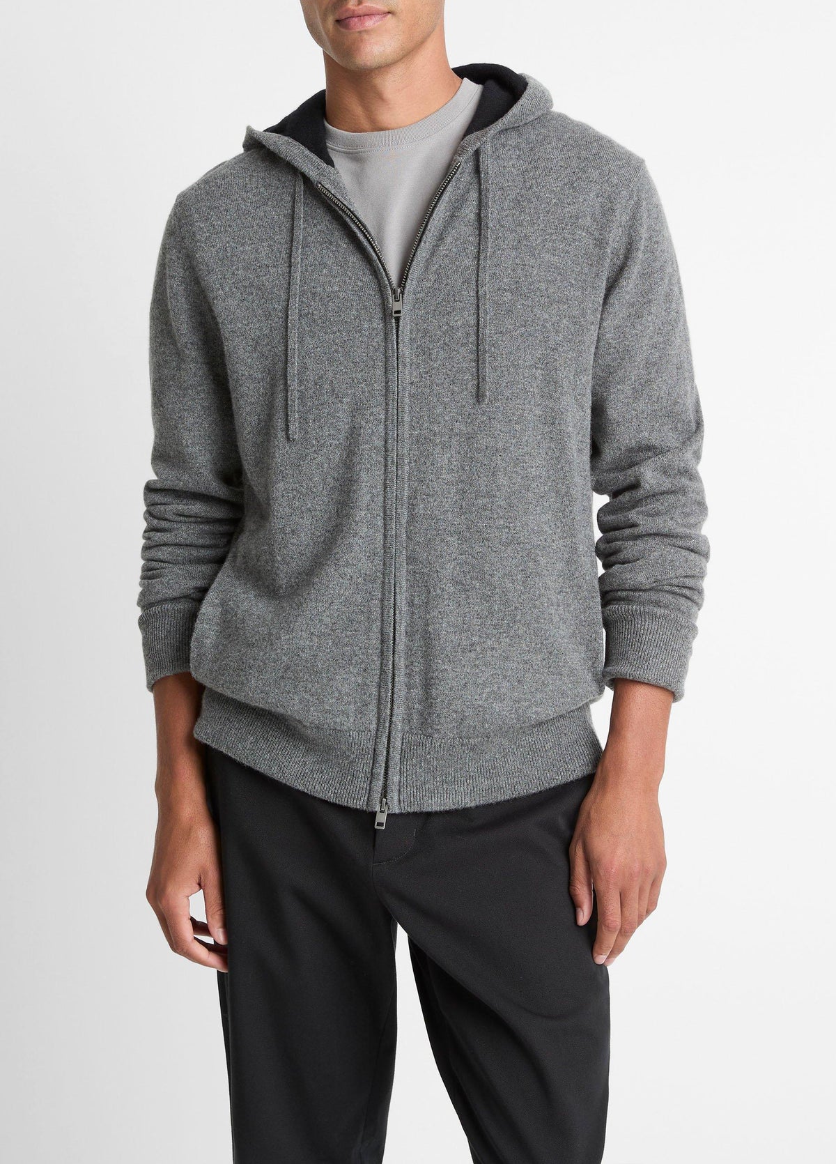 Cashmere Zip-Front Hoodie - US 8664