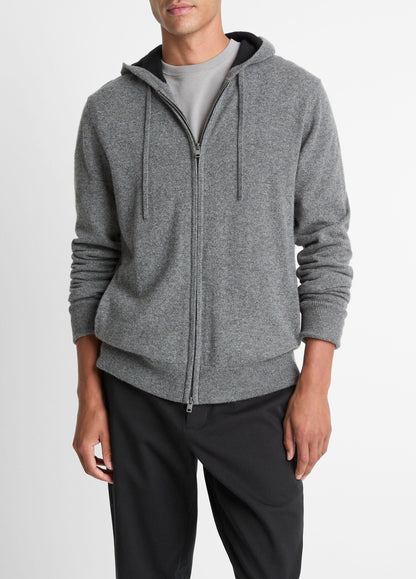 Cashmere Zip-Front Hoodie - US 8664