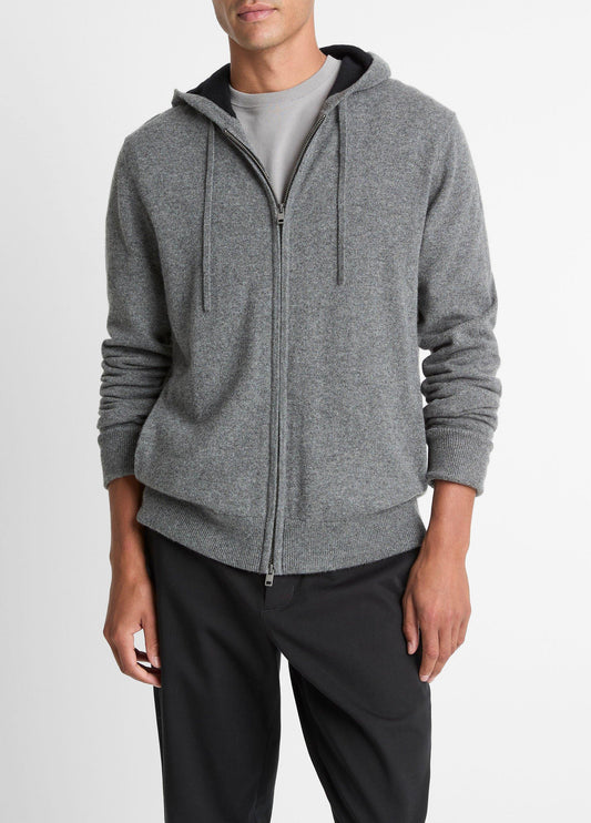 Cashmere Zip-Front Hoodie - US 8664