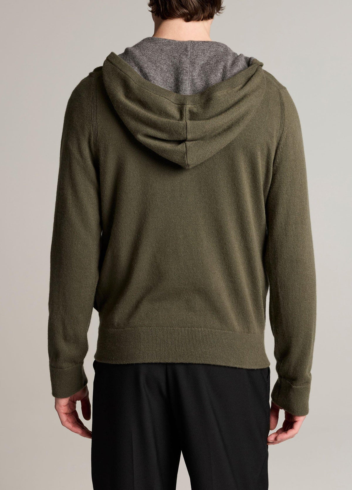 Cashmere Zip-Front Hoodie - US 1621