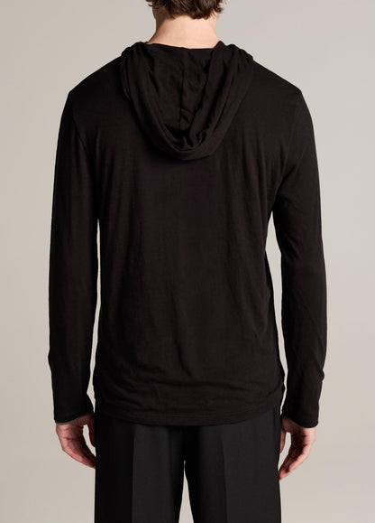Slub Pima Cotton Double-Layer Hoodie - US 4375