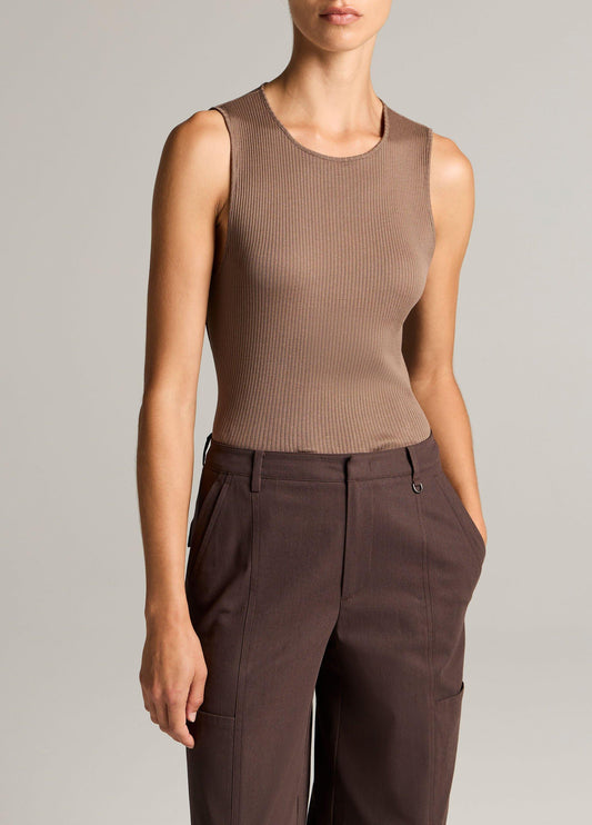 Ribbed Pima Cotton Shell - US 7521