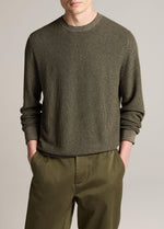 Geo-Jacquard Wool-Blend Crew Neck Sweater - US 7601