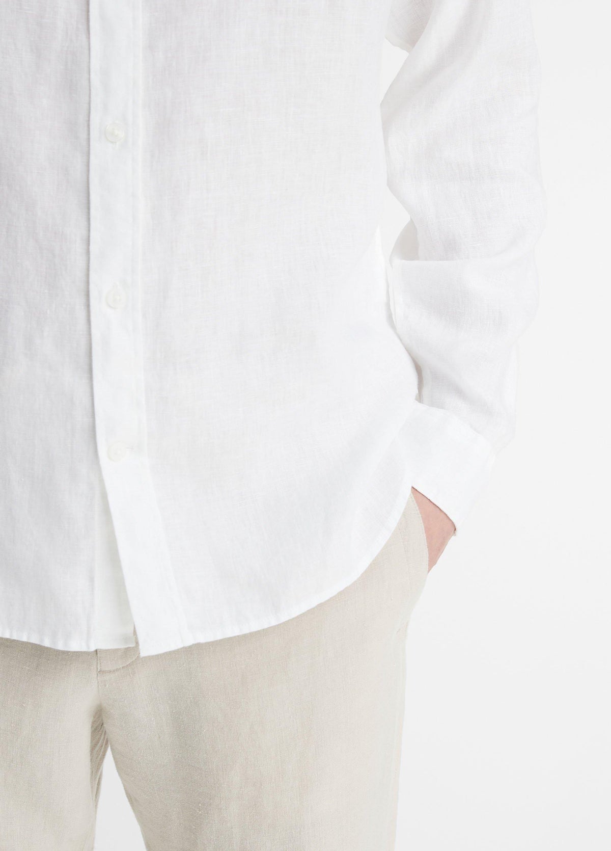 Linen Long-Sleeve Shirt - US 4249