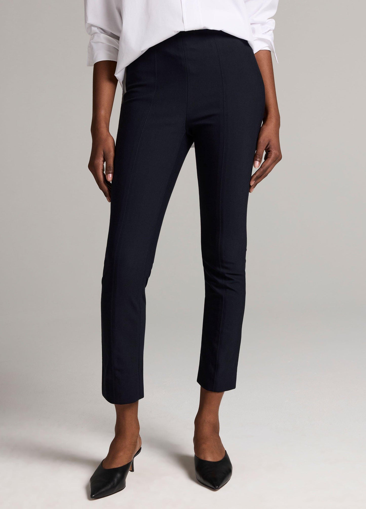Bobbi High-Rise Stitch-Seam Ponte Legging - US 1899