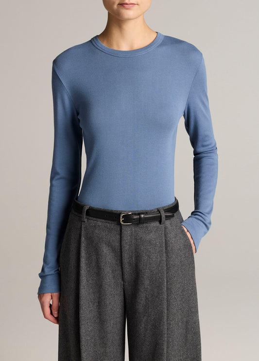 Essential Pima Cotton-Blend Long-Sleeve T-Shirt - US 2420