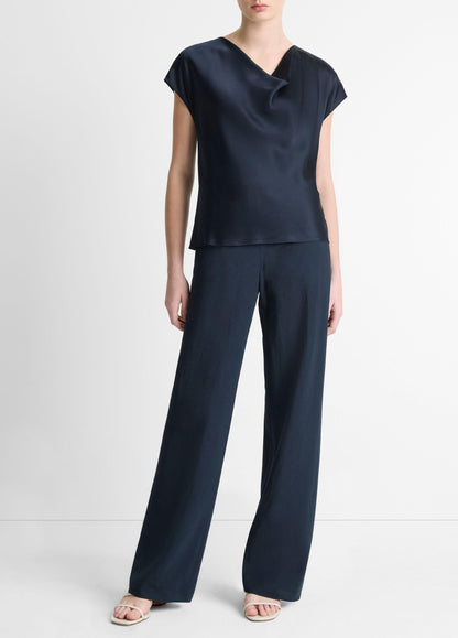 Silk Cowl-Neck Blouse - US 0376